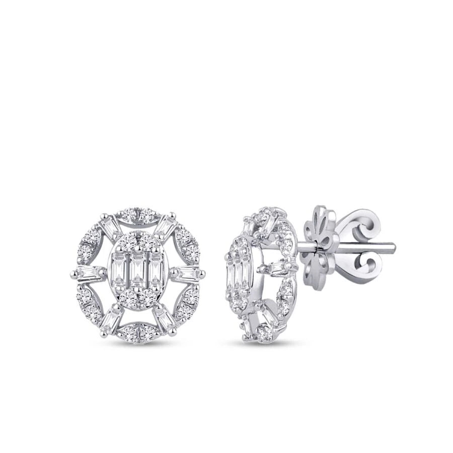 0.46 ct. Diamant Baguette Ohrringe