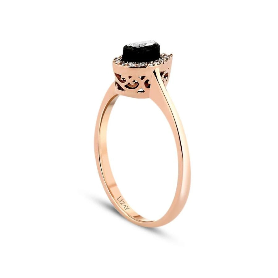 0.21 ct. Diamant Tropfen Ring