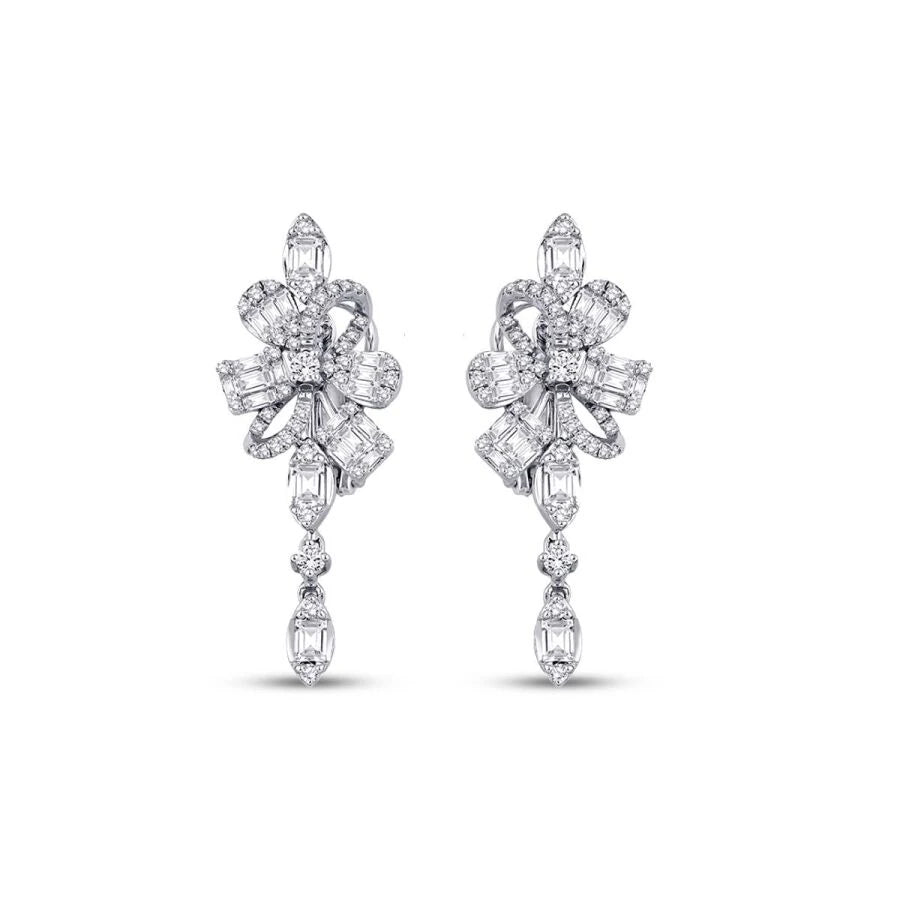 1.62 ct. Diamant Baguette Ohrringe