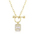 Gold Baguette Trend Halskette