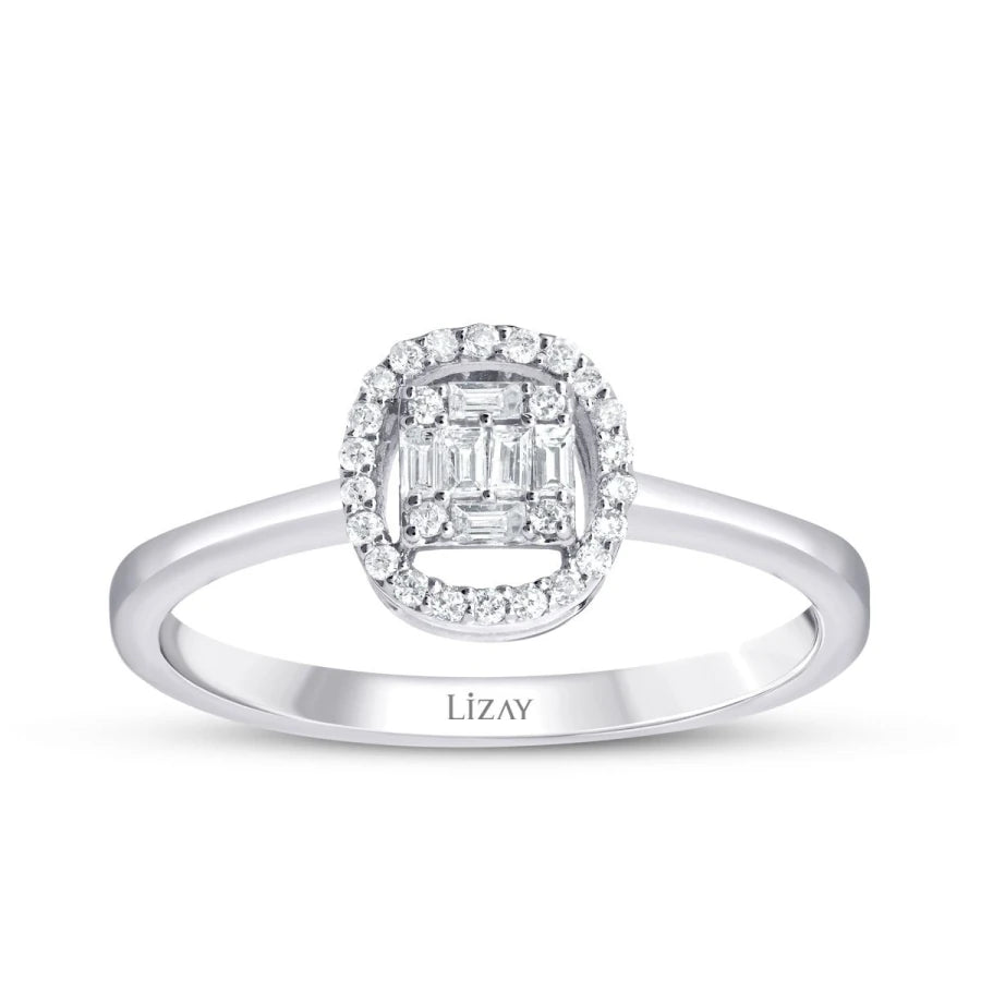 0.17 ct. Diamant Baguette Ring