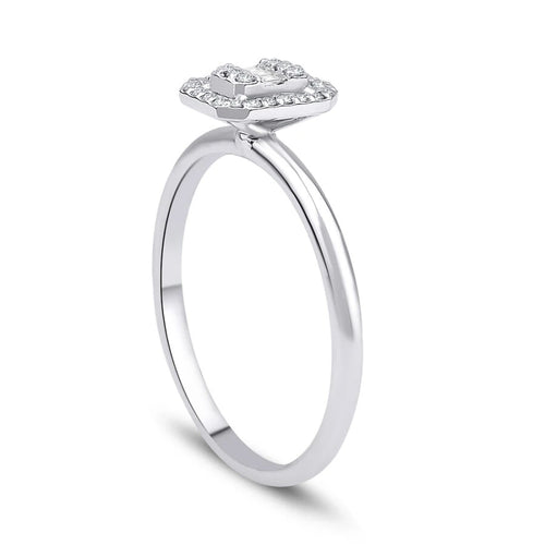 0.11 ct. Diamant Baguette Ring