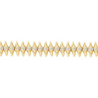 Gold Armband mit Stein und Nageldesign