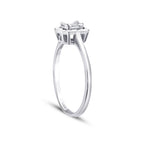 0.09 ct. Diamant Baguette Ring