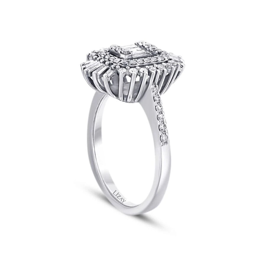0.67 ct. Diamant Baguette Ring