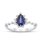 0.94 ct. Diamant Saphir Ring