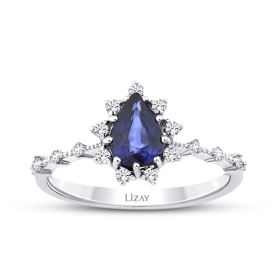 0.94 ct. Diamant Saphir Ring