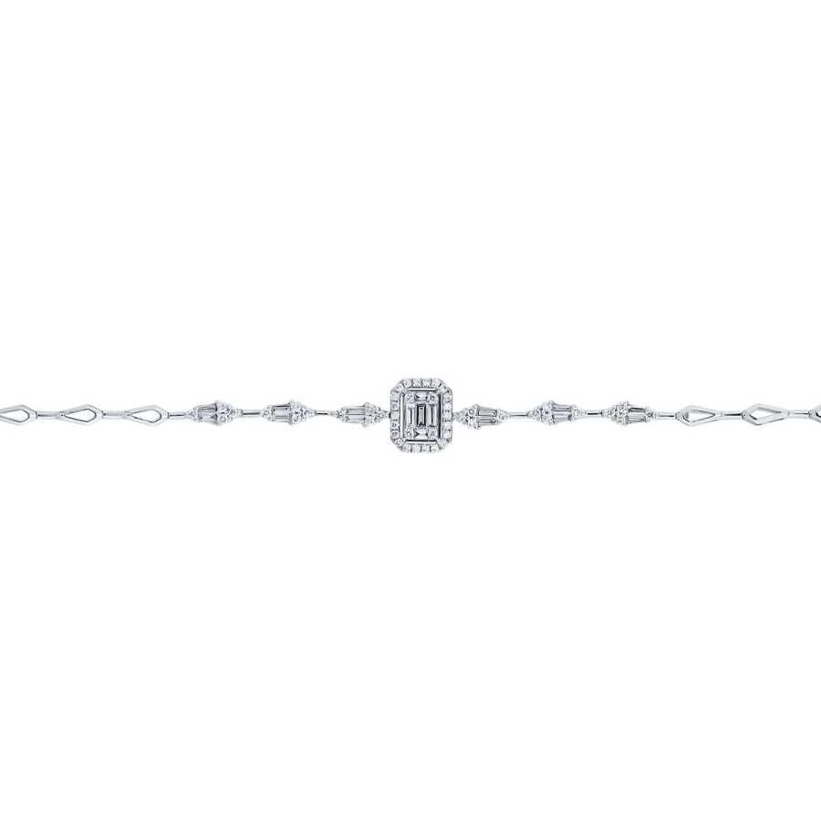 0.79 ct. Diamant Baguette Armband