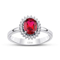 1.87 ct. Diamant Rubin Ring