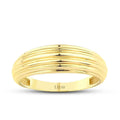 Gold Ring mit Linienmuster