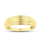 Gold Ring mit Linienmuster