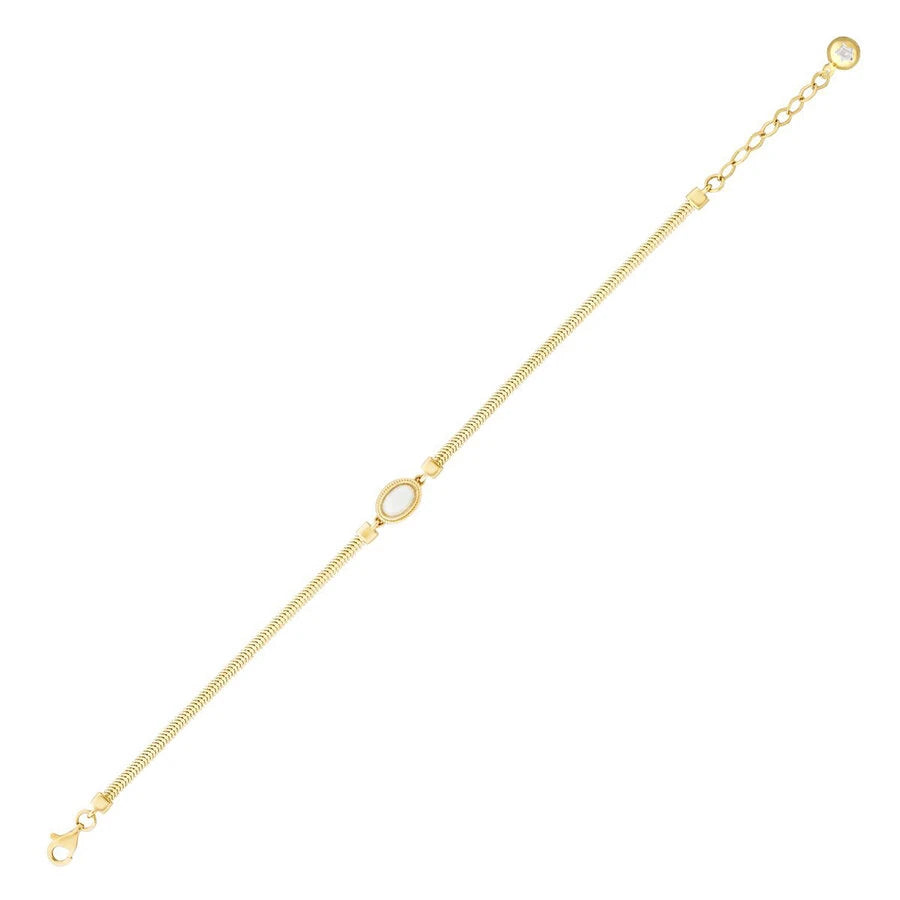 Goldenes Opalstein Armband