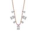 0.46 ct. Diamant Baguette Halskette