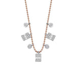 0.46 ct. Diamant Baguette Halskette