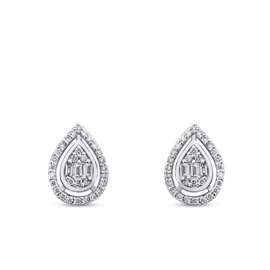 0.31 ct. Diamant Baguette Ohrringe