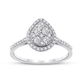 0.25 ct. Diamant Tropfen Ring
