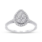 0.25 ct. Diamant Tropfen Ring
