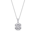 0.49 ct. Diamant Baguette Halskette
