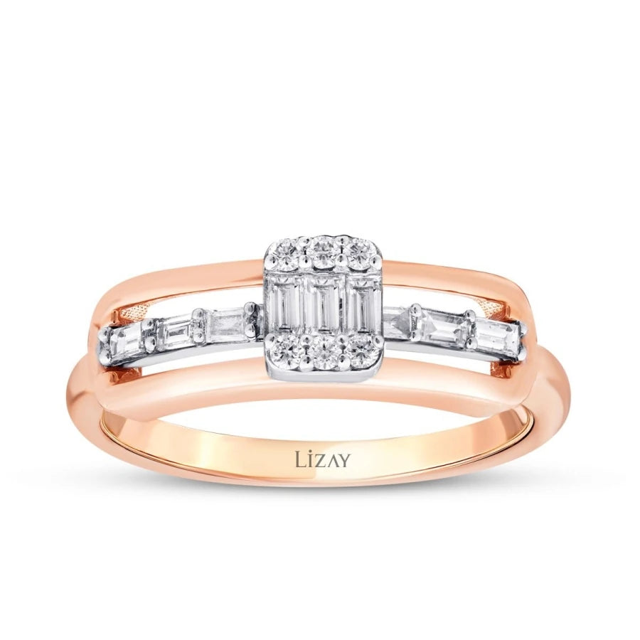 0.34 ct. Diamant Baguette Ring