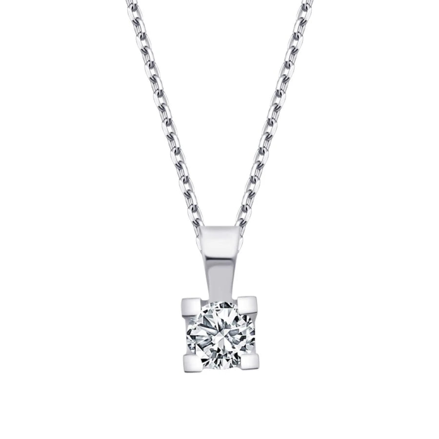 0.15 ct. Diamant Solitär Halskette