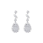 0.10 ct. Diamant Tropfen Ohrringe