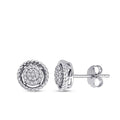 0.21 ct. Diamant Türkis Ohrringe