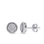 0.21 ct. Diamant Türkis Ohrringe