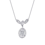 0.28 ct. Diamant Baguette Halskette