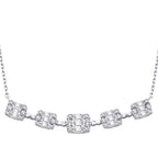 0.66 ct. Diamant Baguette Halskette