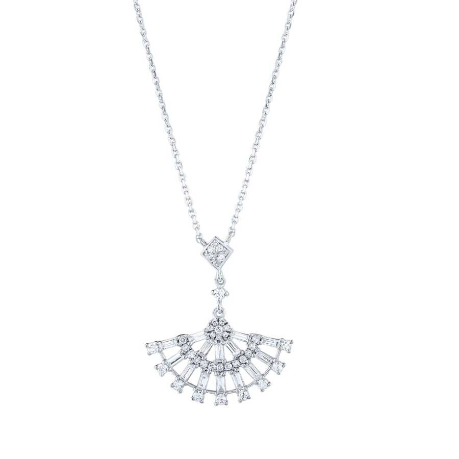 0.57 ct. Diamant Baguette Halskette