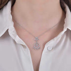0.63 ct. Diamant Baguette Halskette