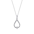 0.23 ct. Diamant Tropfen Halskette