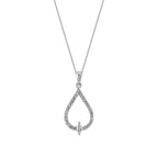 0.23 ct. Diamant Tropfen Halskette