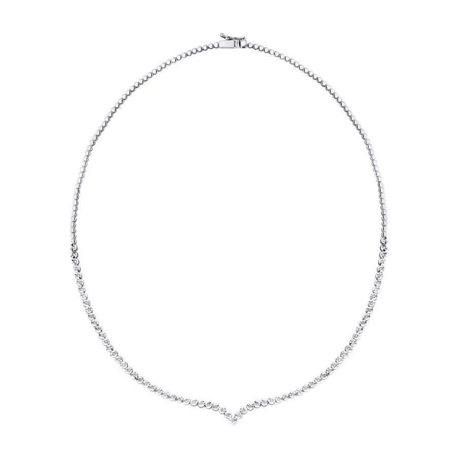 0.42 ct. Diamant Tennis Halskette