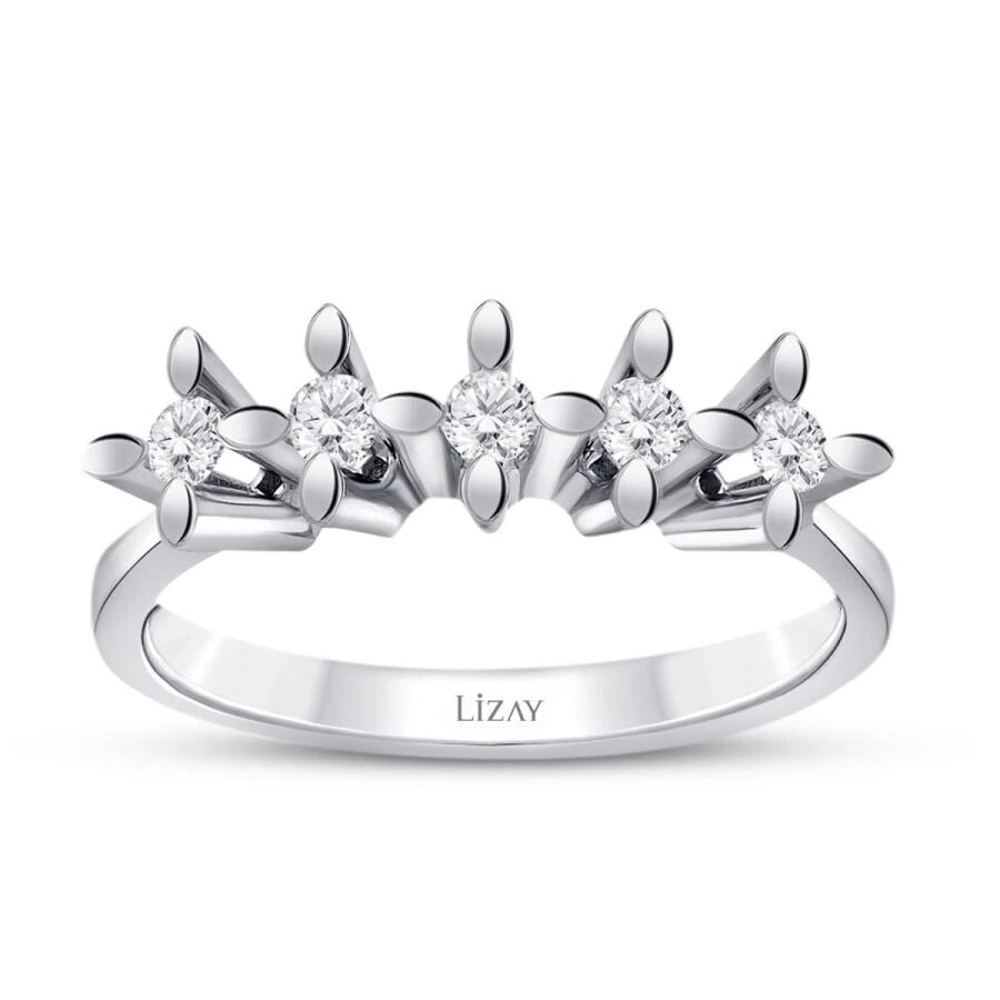 0.75 ct. Diamant Fünf-Stein Ring