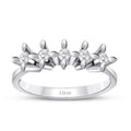 0.75 ct. Diamant Fünf-Stein Ring