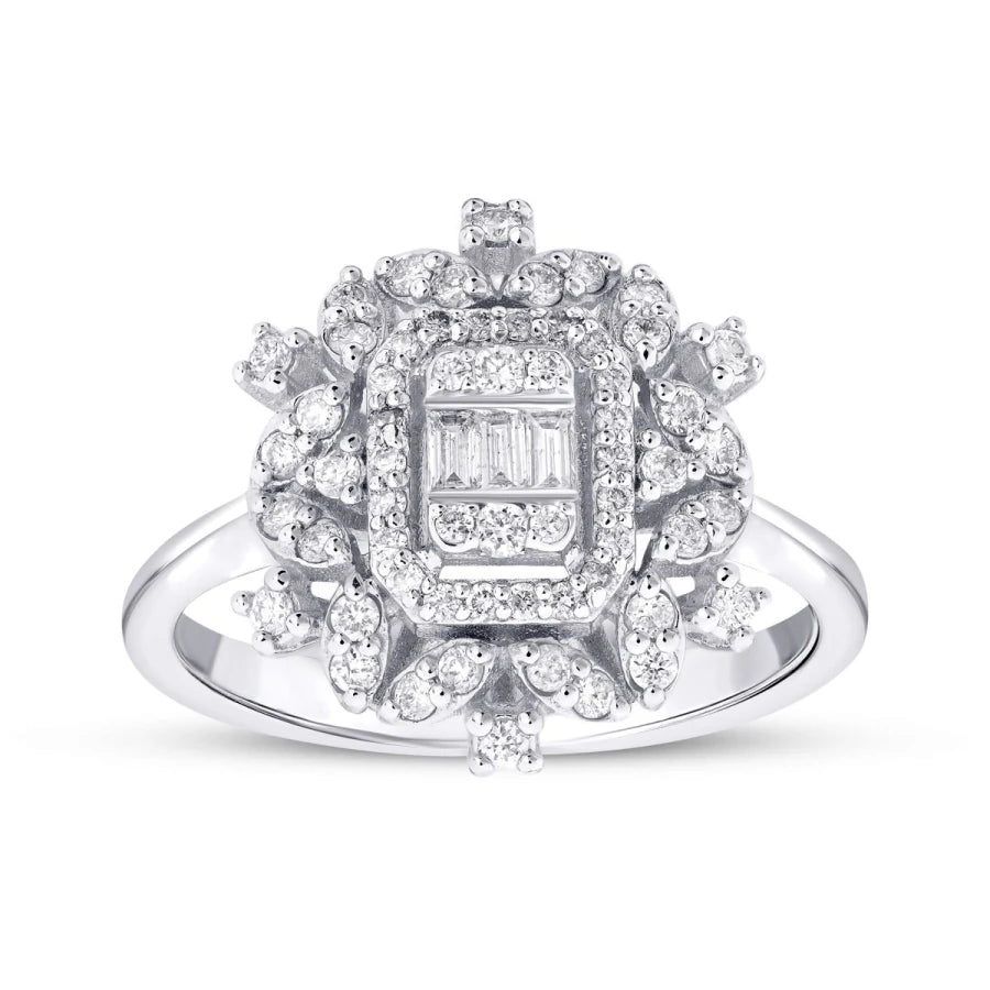 0.50 ct. Diamant Baguette Ring