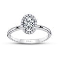 0.25 ct. Diamant Ovale Solitär Verlobungsring