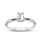 0.70 ct. Diamant Smaragd Schliff Solitär Verlobungsring