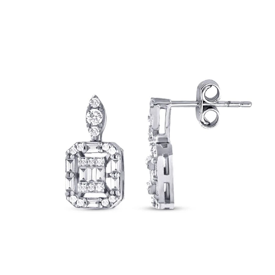 0.41 ct. Diamant Baguette Ohrringe