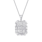 1.43 ct. Diamant Baguette Halskette