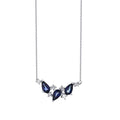 0.80 ct. Diamant Saphir Halskette