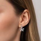 0.96 Karat Diamant Baguette Blume Set