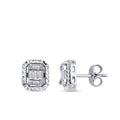 0.17 ct. Diamant Baguette Ohrringe