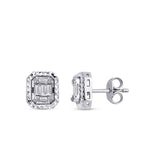 0.17 ct. Diamant Baguette Ohrringe