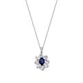 1.47 ct. Diamant Baguette Saphir Halskette