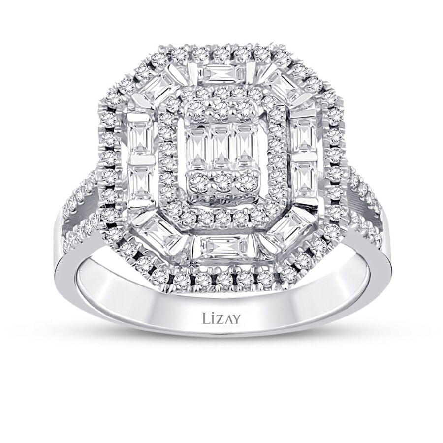 0.74 ct. Diamant Baguette Ring