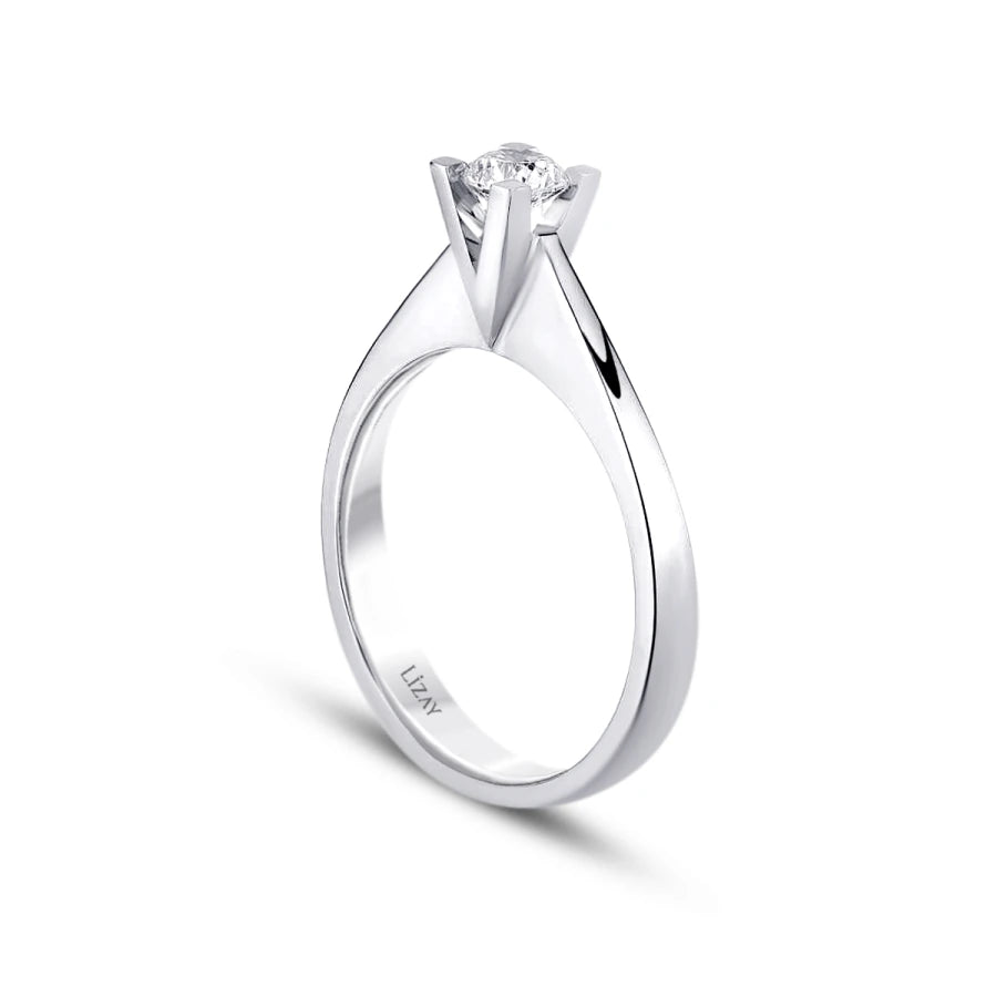 0.25 ct. Diamant Rund Solitär Verlobungsring