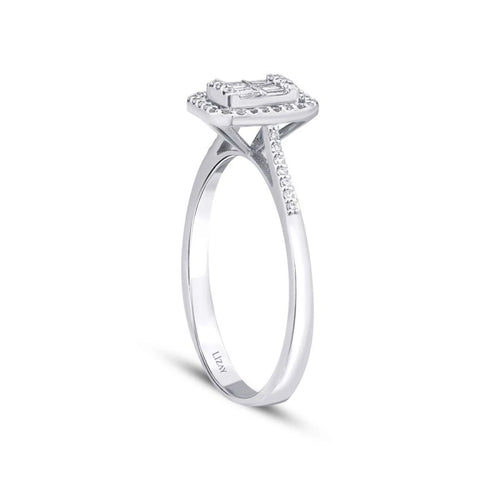 0.22 ct. Diamant Baguette Ring