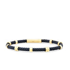 Gold Herren Armband mit Spiraldesign